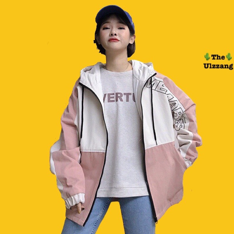 🌵 𝐓𝐡𝐞𝐔𝐥𝐳𝐳𝐚𝐧𝐠 🌵 044 Áo Khoác Kaki 2 Lớp Viền Chữ (Hot trending 2021)