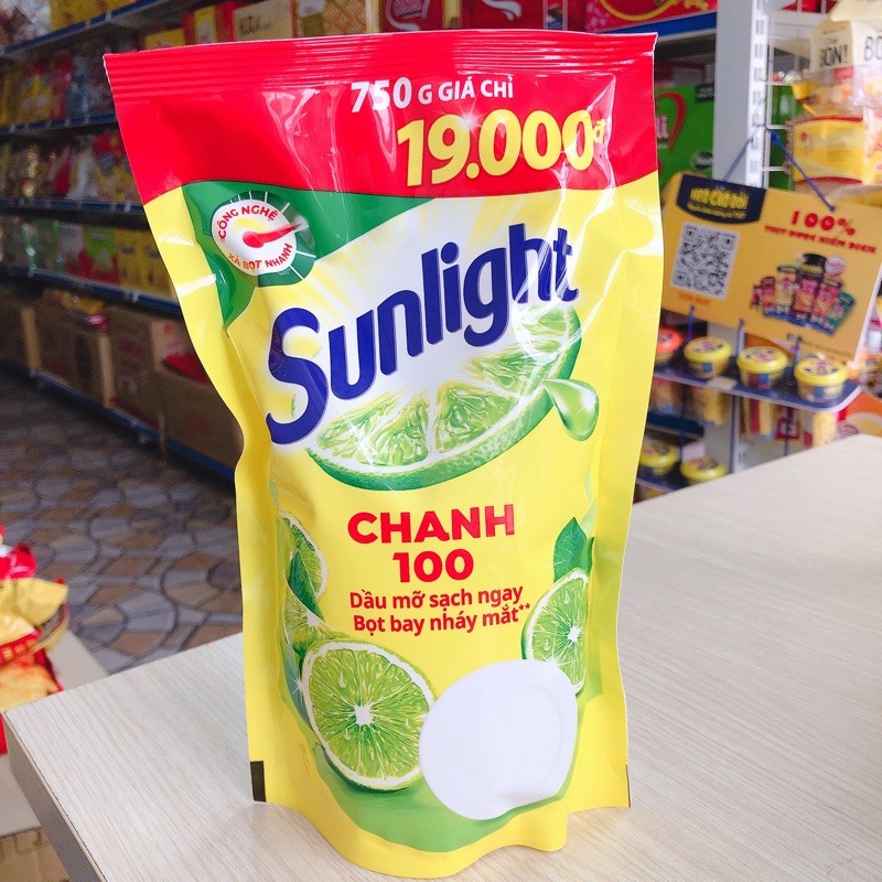 Nước Rửa Chén Sunlight Chanh Túi 750g