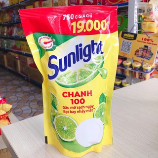 Nước rửa chén sunlight chanh túi 750g