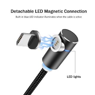 Cáp Sạc Nhanh Nam Châm Cổng Micro Usb Type C Dài 2m 3a