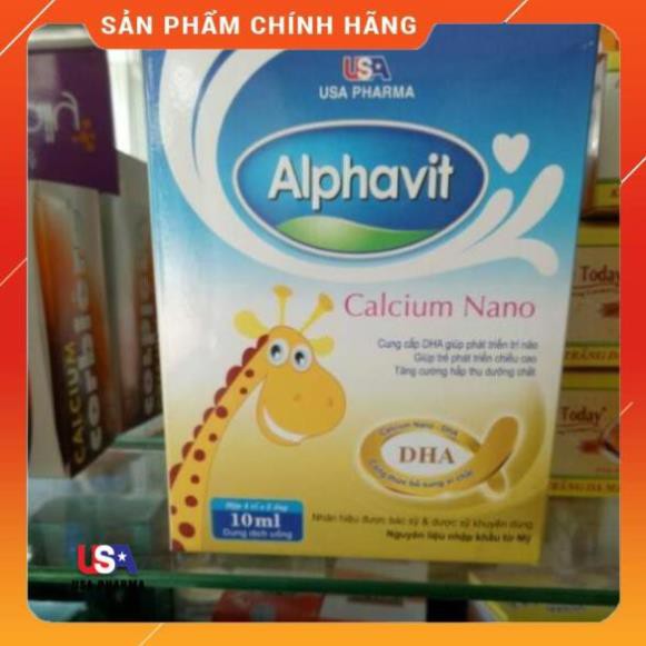 [Viên uống] Alphavit Calcium Nano canxi bổ sung canxi cho bé giúp bé phát triển chống còi xương suy dinh dưỡng