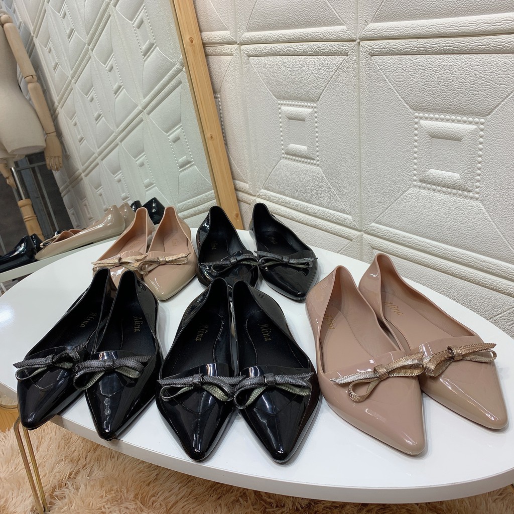 Giày thanh lý ( Lỗi) , giày búp bê có nơ Alina giầy thể thao nữ 2N04