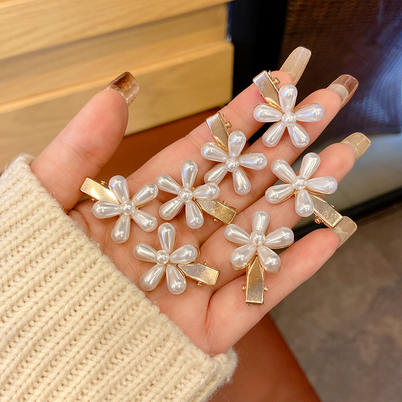 Set kẹp tóc đính ngọc trai giả phong cách Hàn Quốc đáng yêu cho nữ
