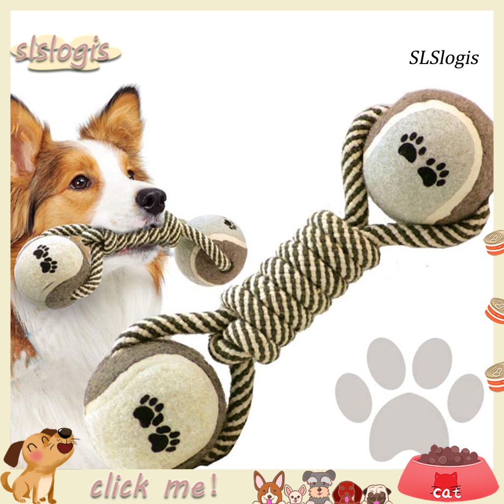Bóng Tennis Đồ Chơi Thắt Dây Thừng Cotton Cỡ Lớn Dành Cho Cún Cưng