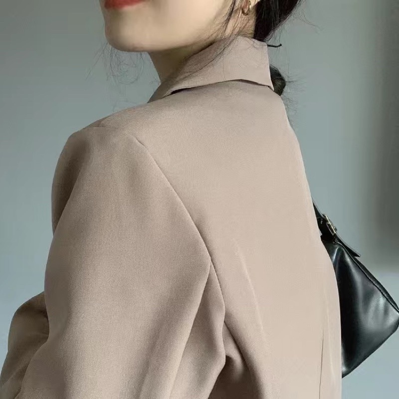 Áo Blazer tay dài màu trơn cho nữ- Áo Blazer Vest Nữ 2 Lớp Khoác Ngoài Dài Tay Kiểu Dáng Trẻ Trung | BigBuy360 - bigbuy360.vn