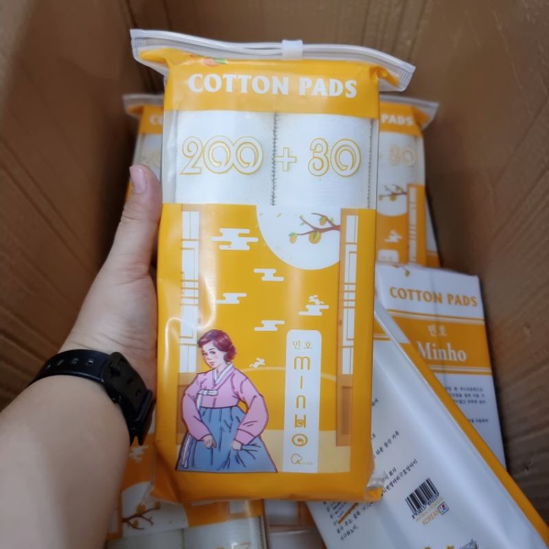 BÔNG TẨY TRANG MINHO 230 MIẾNG
