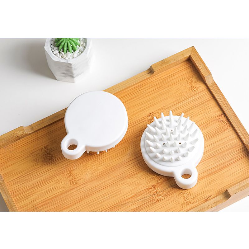 Bàn Chải Silicone Dùng Mát Xa Da Đầu Khi Tắm Tiện Dụng