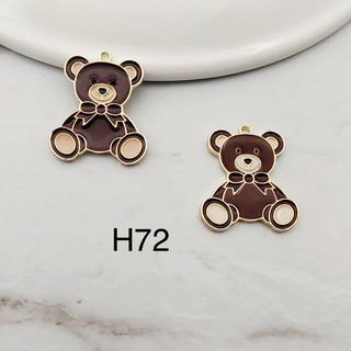 Charm kim loại hình con gấu