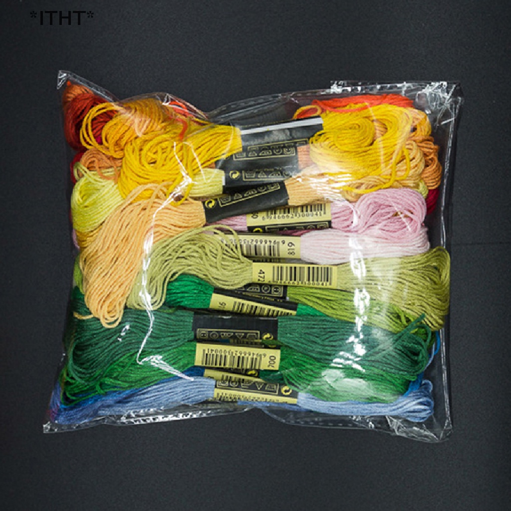 Set 24/ 50/ 100 cuộn chỉ cotton thêu tranh chữ thập thủ công tiện dụng