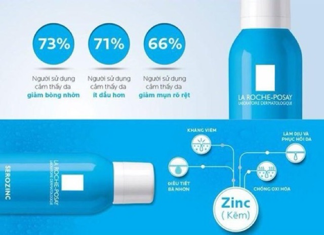 Xịt khoáng La Roche Posay Zinc cho da dầu mụn