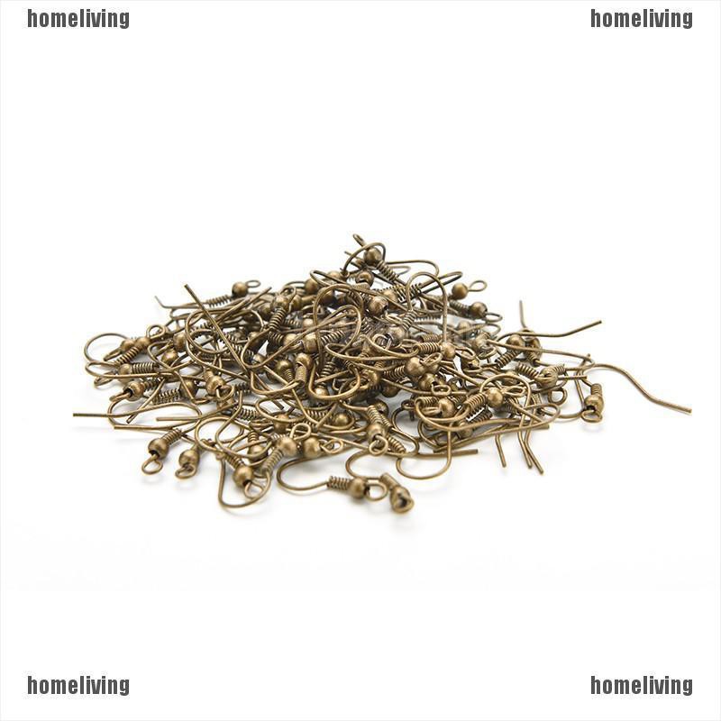 [homeliving] Set 100 Móc Xỏ Khuyên Tai Mạ Bạc