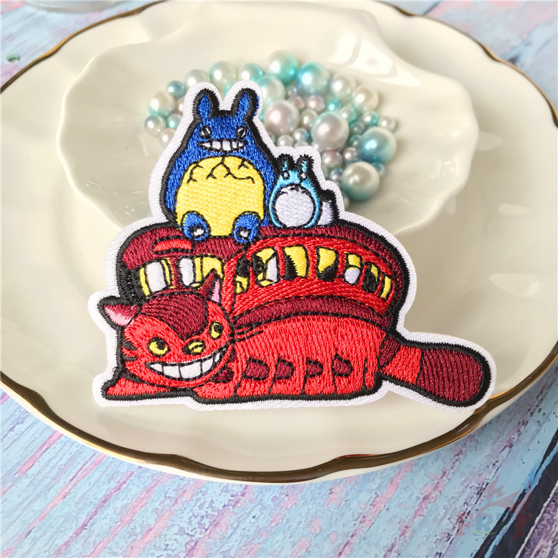 Miếng vá trang trí kiểu ủi thêu hình nhân vật Totoro