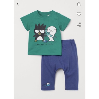 Set bộ cotton hm authentic họa tiết nhật mua hm nhật