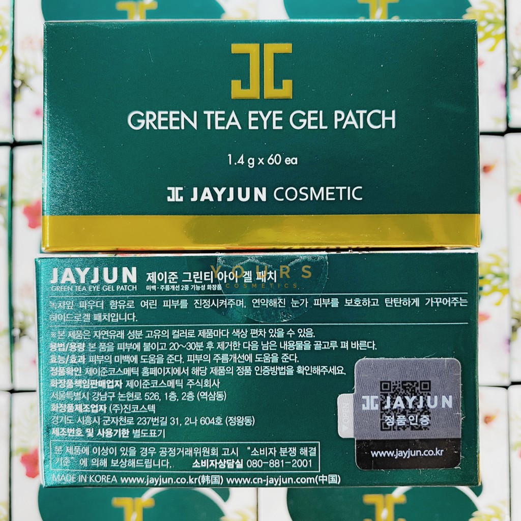 [Auth] Mặt Nạ Mắt Jayjun Trà Xanh Green Tea Eye Gel Patch Ngăn Ngừa Thâm Vùng Da Dưới Mắt | BigBuy360 - bigbuy360.vn