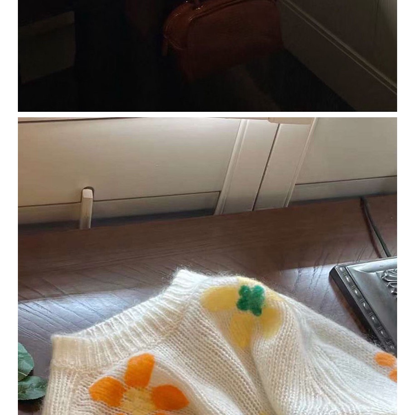 Áo Sweater Cổ Tròn Dáng Rộng Mềm Mại Phong Cách Hàn Quốc Cho Nữ