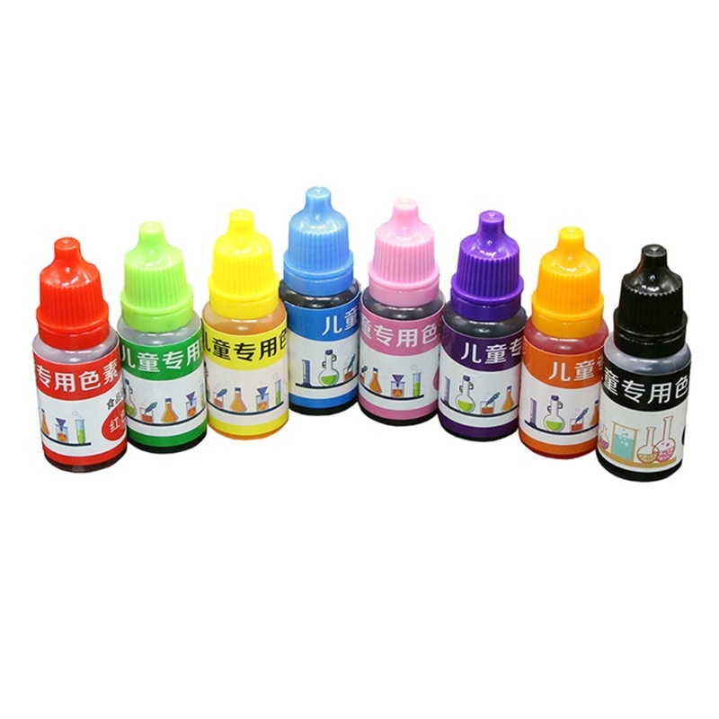 ✿ Lọ Màu 8 Màu Dung Tích 10ml Dùng Làm Đồ Thủ Công DIY