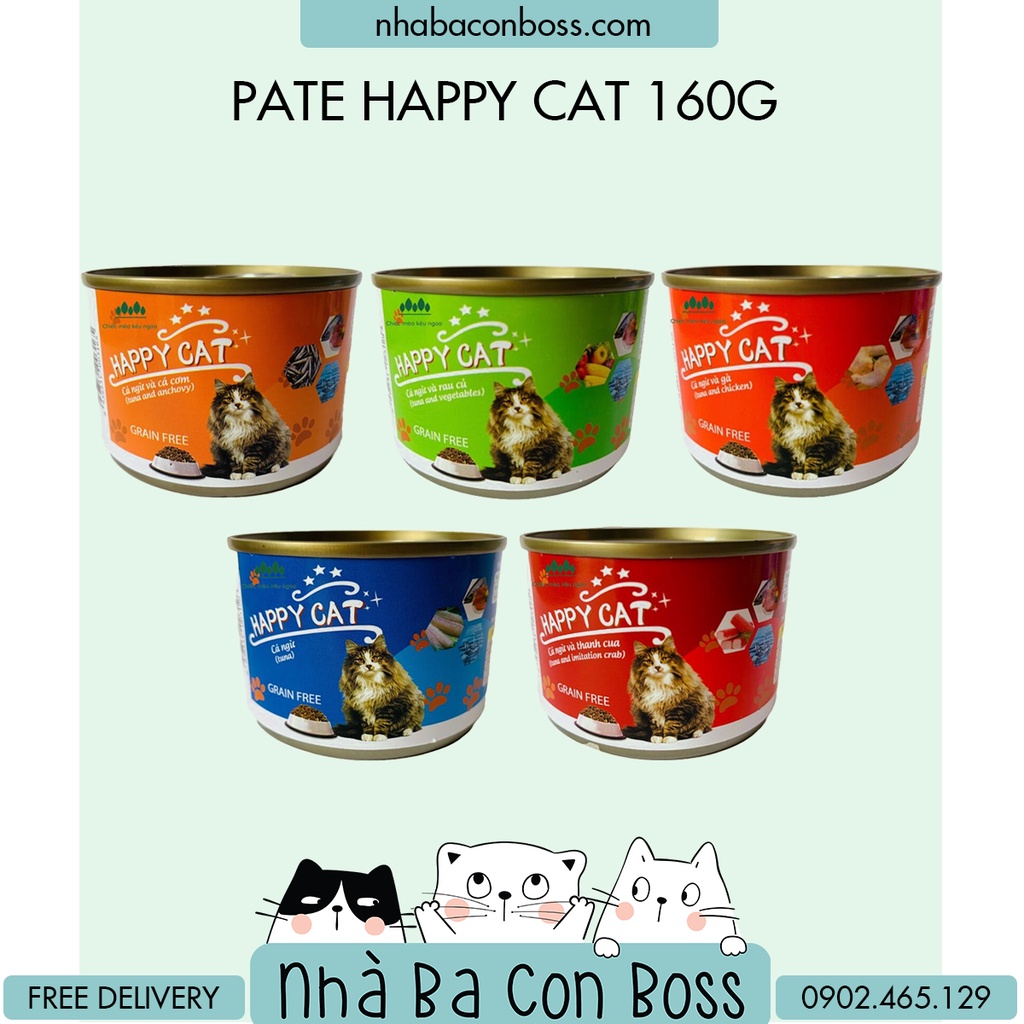 Pate cho mèo Happy Cat - 160g