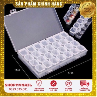 Khay 28 ô đựng đồ phụ kiện móng có chia ngăn