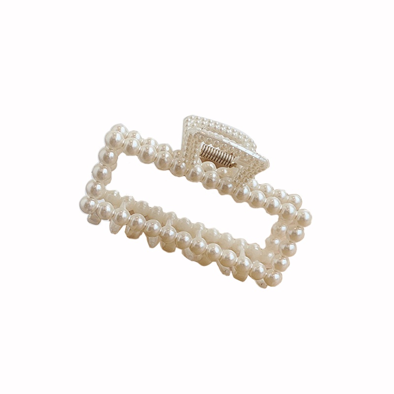 Kẹp Tóc Đính Nơ Họa Tiết Hình Học / Trái Tim Đơn Giản Phong Cách Hàn Quốc