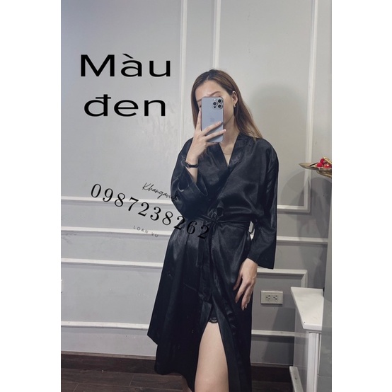 Áo choàng lụa makeup hairsalon, spa