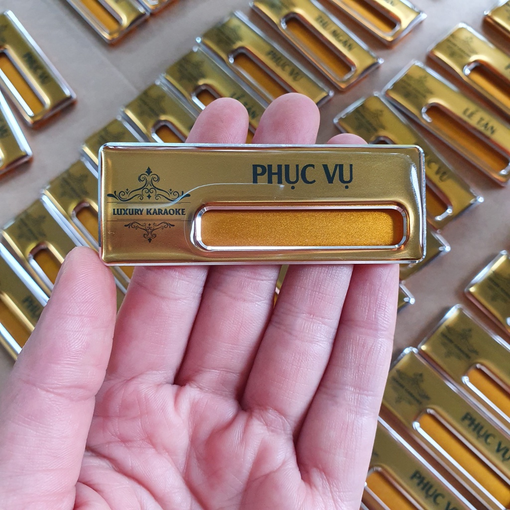 Bảng tên thay tên ô ngắn - 70x20mm
