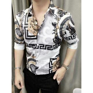 Áo sơ mi lụa 3d nam nữ