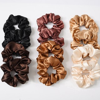 1 Dây Buộc Tóc Co Dãn Bằng Lụa Satin