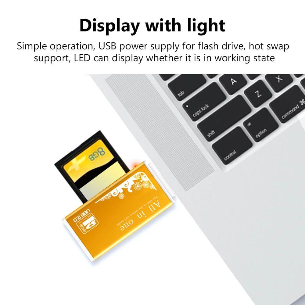 Đầu Đọc Thẻ Nhớ Usb 2.0 Tốc Độ Cao Đa Năng 4 Trong 1