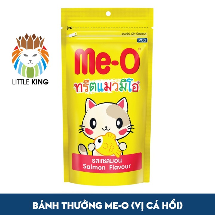 Bánh thưởng cho mèo Me-o gói 50gr, Snack cho mèo bổ sung dinh dưỡng Little King pet shop