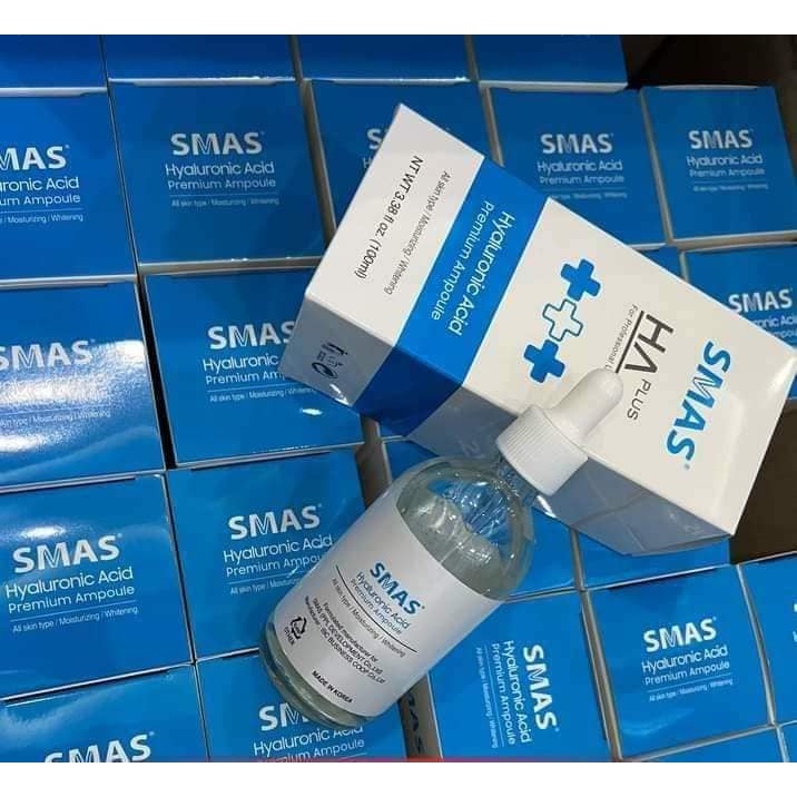 Smas HA Plus Hyaluronic acid 100ml hàn quốc tinh chất dưỡng cấp ẩm sáng da