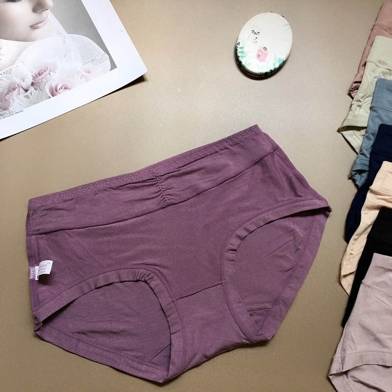 Quần lót nữ Sister Hood Thái Lan vải cotton mềm mịn nhún eo cạp lưng vừa