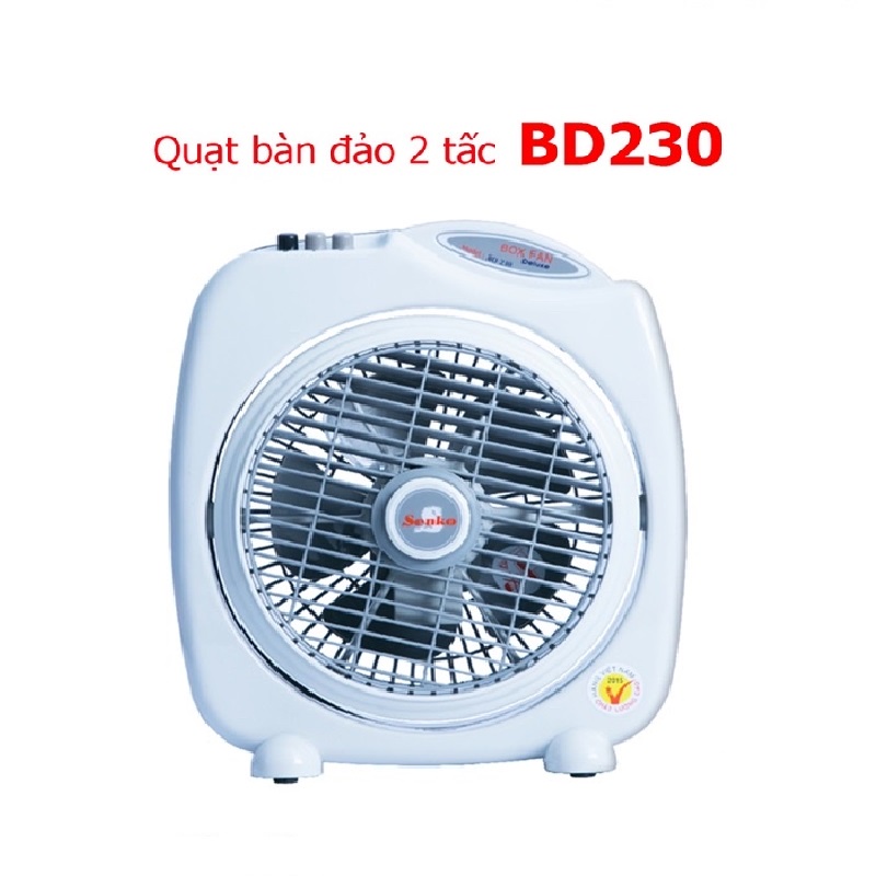 Quạt Hộp Mini Bàn Đảo SENKO BD230, 28W chạy êm, phù hợp trẻ nhỏ, dùng văn phòng Hakhanhelec