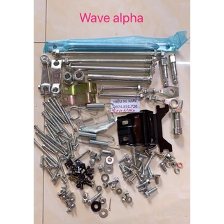 Full bộ ốc xe wave anpha nhỏ 95% tiêu chuẩn honda