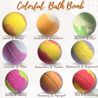 [CÓ SẴN] Colours Romantic Bath Bombs - Bom Tắm Sắc Màu Nhiều Mùi Hương và Tinh Dầu Dưỡng Ẩm- Viên Sủi Bồn Tắm