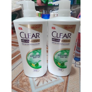 Dầu gội clear 880ml bạc hà