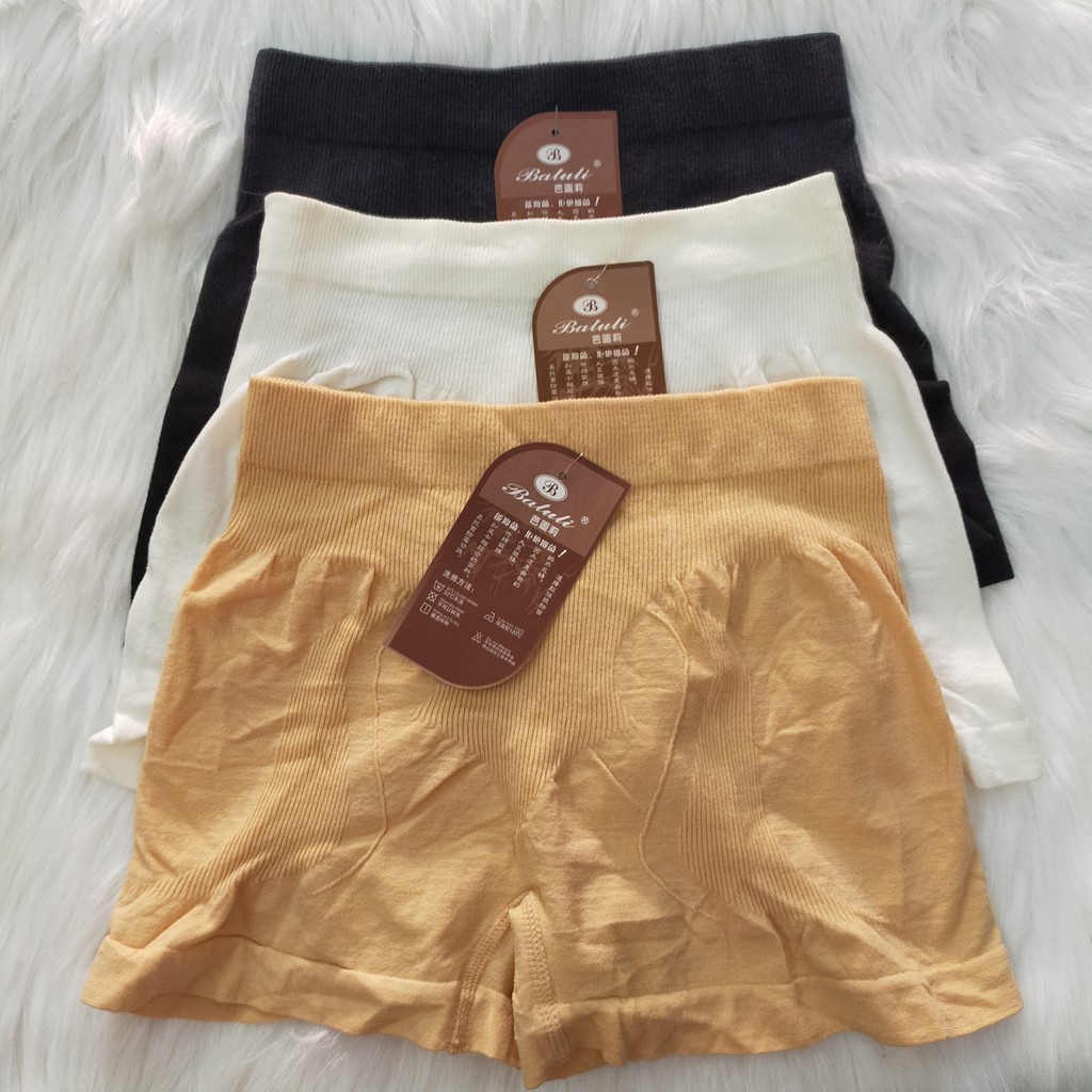 Quần lót mặc trong váy nữ SD1057 ôm bụng chống cuộn chất thun mềm mịn thoáng mát siêu co giãn freesize dưới 70kg