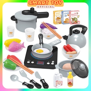 Bộ đồ chơi nấu ăn nhà bếp cho bé vui chơi, bộ nấu ăn 36 chi tiết dành cho bé gái