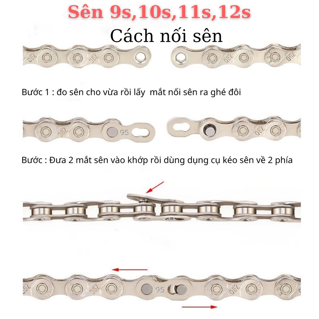 Sên Xích xe đạp Toopre 6/7/8,9,10,11,12 Speed Fullbox Chính Hãng
