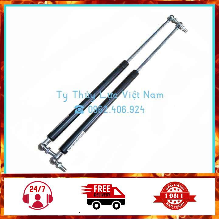 [300N-38cm] Bộ 2 Ty Thủy Lực, Ty Cốp Chịu Tải 300N - 30kg Dài 38cm