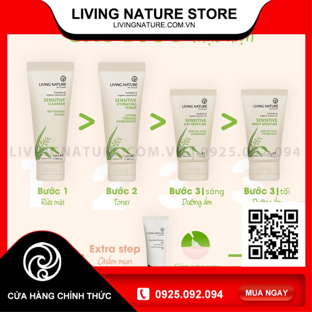 [Living Nature Vietnam] Sữa rửa mặt cho da nhạy cảm Sensitive Cleanser - Living Nature