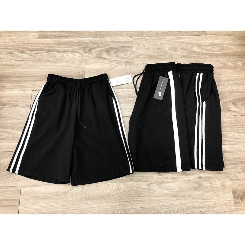 (Có Ảnh &amp; Video Thật) Quần shorts sọc rộng rãi thoải mái _ HÀNG LOẠI 1