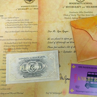 Combo thư nhập học Hogwarts trong Harry Potter
