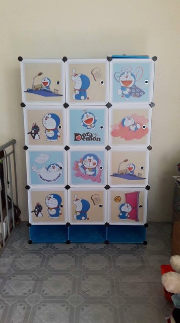 FREESHIP 99K TOÀN QUỐC_Tủ lắp ghép 12 ô kèm 3 ô giày