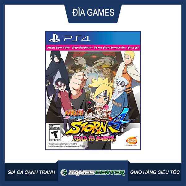 Đĩa game PS4 Naruto Shippuden Ultimate Ninja Storm 4 Road to Boruto