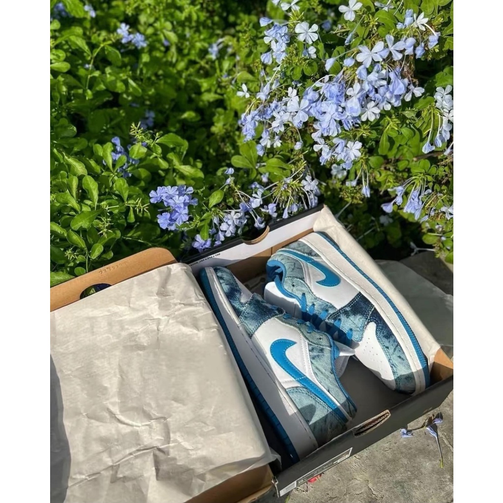 Giày Air Jordan cổ thấp Denim Washed  DM8947-100 chính hãng cao cấp