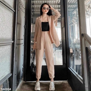 Set áo Vest blazer kèm quần tây công sở