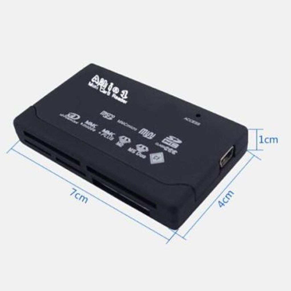 All In One Card Reader USB 2.0 SD Card Reader Adapter Support TF CF SD Mini SD SDHC MMC MS XD