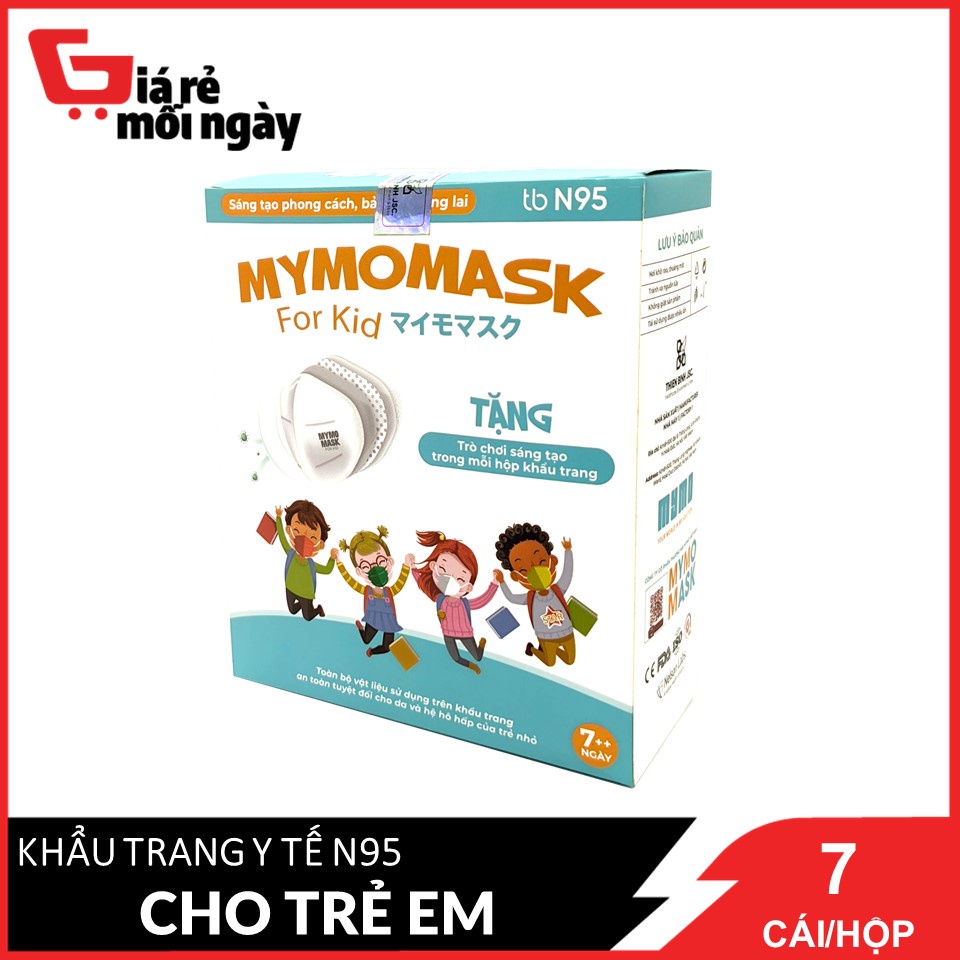 Khẩu Trang Y Tế N95 MYMO MASK Cho Trẻ Em Hộp 7 cái