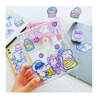STICKER PACK- Hình dán thỏ trắng đáng yêu
