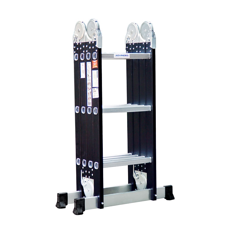 Thang nhôm gấp 4 đoạn đa năng nhập khẩu Advindeq ADM103 Black, 14 tư thế sử dụng chính hãng bảo hành 1 năm